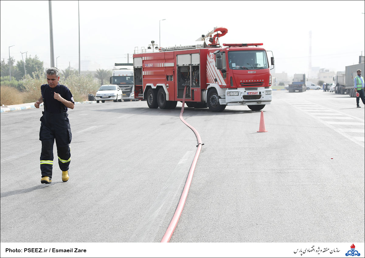 مانور نجات آتش نشانی منطقه 27