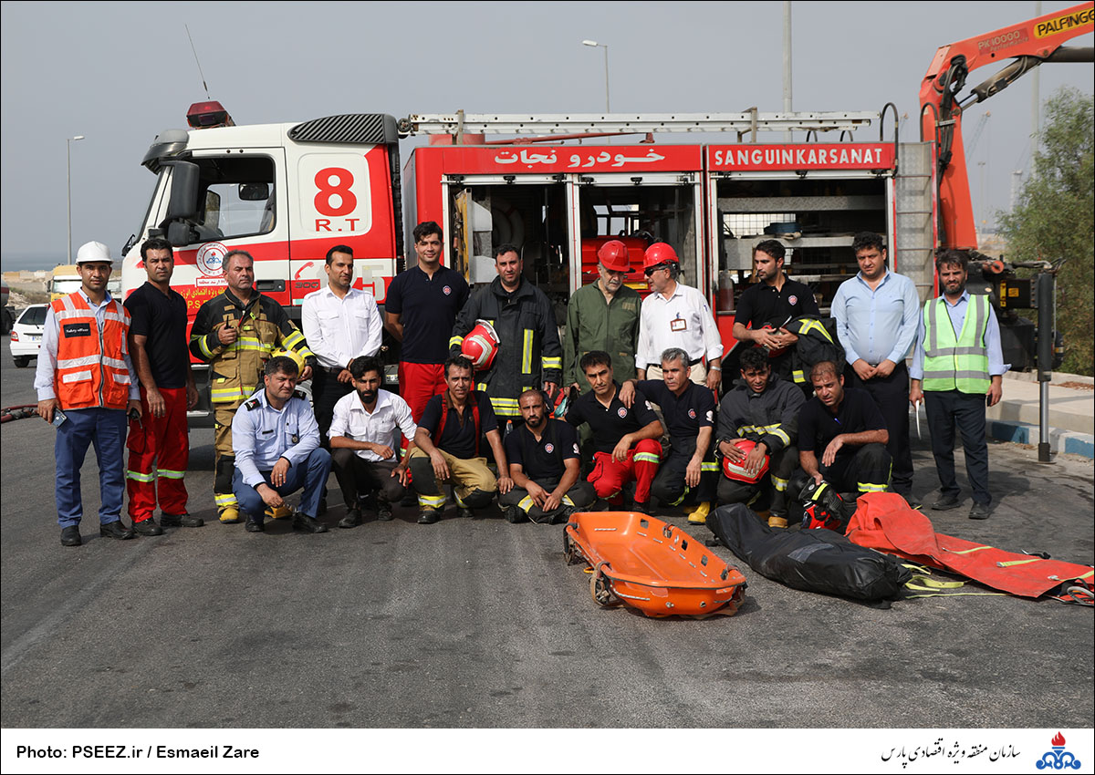 مانور نجات آتش نشانی منطقه 29