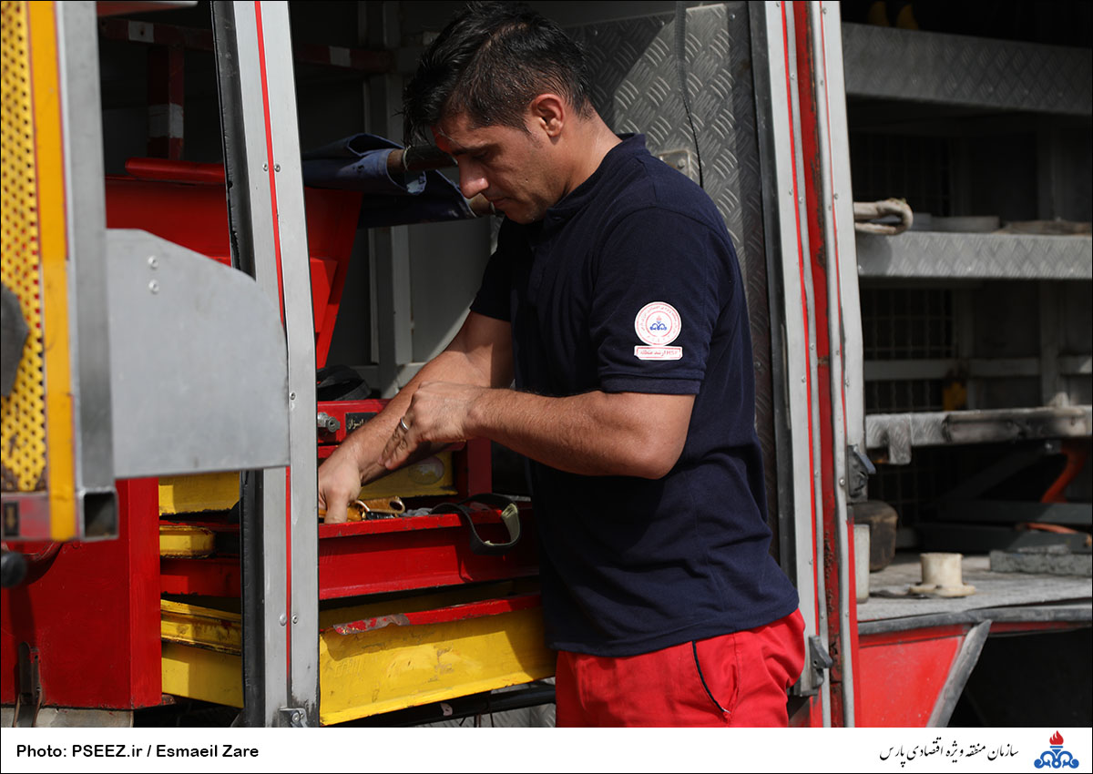 مانور نجات آتش نشانی منطقه 30