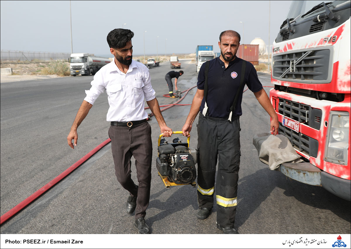 مانور نجات آتش نشانی منطقه 32