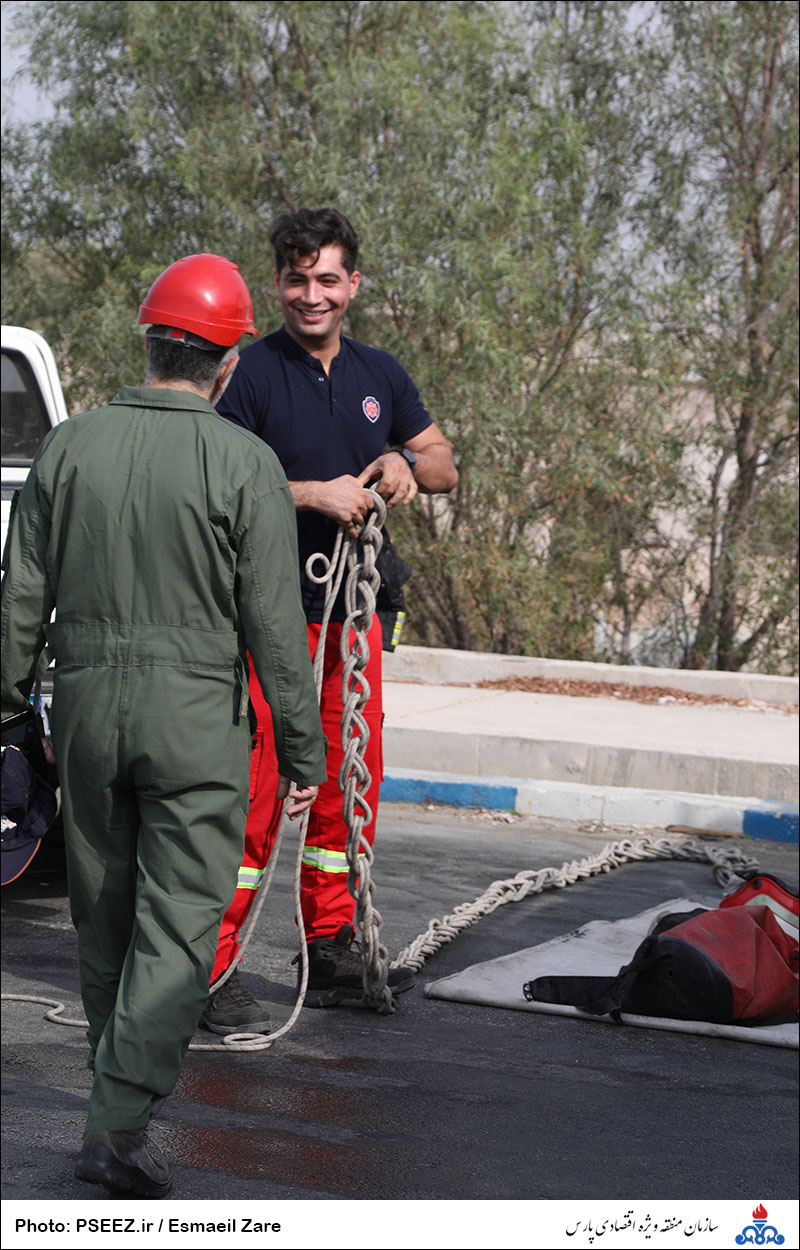 مانور نجات آتش نشانی منطقه 33